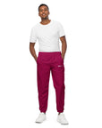 Burgundy 2 track pants