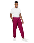 Burgundy 2 track pants