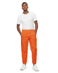 Orange track pants