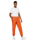 Orange track pants