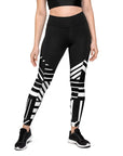 White/Black Sports Leggings