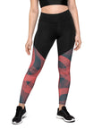 Red/Black Sports Leggings