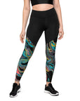 Color Swirl Sports Leggings