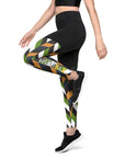 Slanted Blocks Sports Leggings