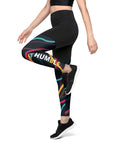 Colored Lines Sports Leggings