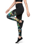 Color Swirl Sports Leggings