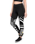 White/Black Sports Leggings