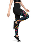 Colored Lines Sports Leggings