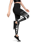 White/Black Sports Leggings