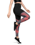 Red/Black Sports Leggings