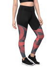 Red/Black Sports Leggings