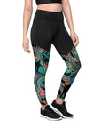 Color Swirl Sports Leggings